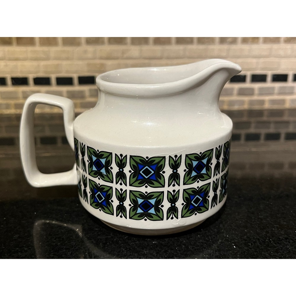 Vintage Milk Jug Creamer Staffordshire Potteries Alton Retro Ironstone England